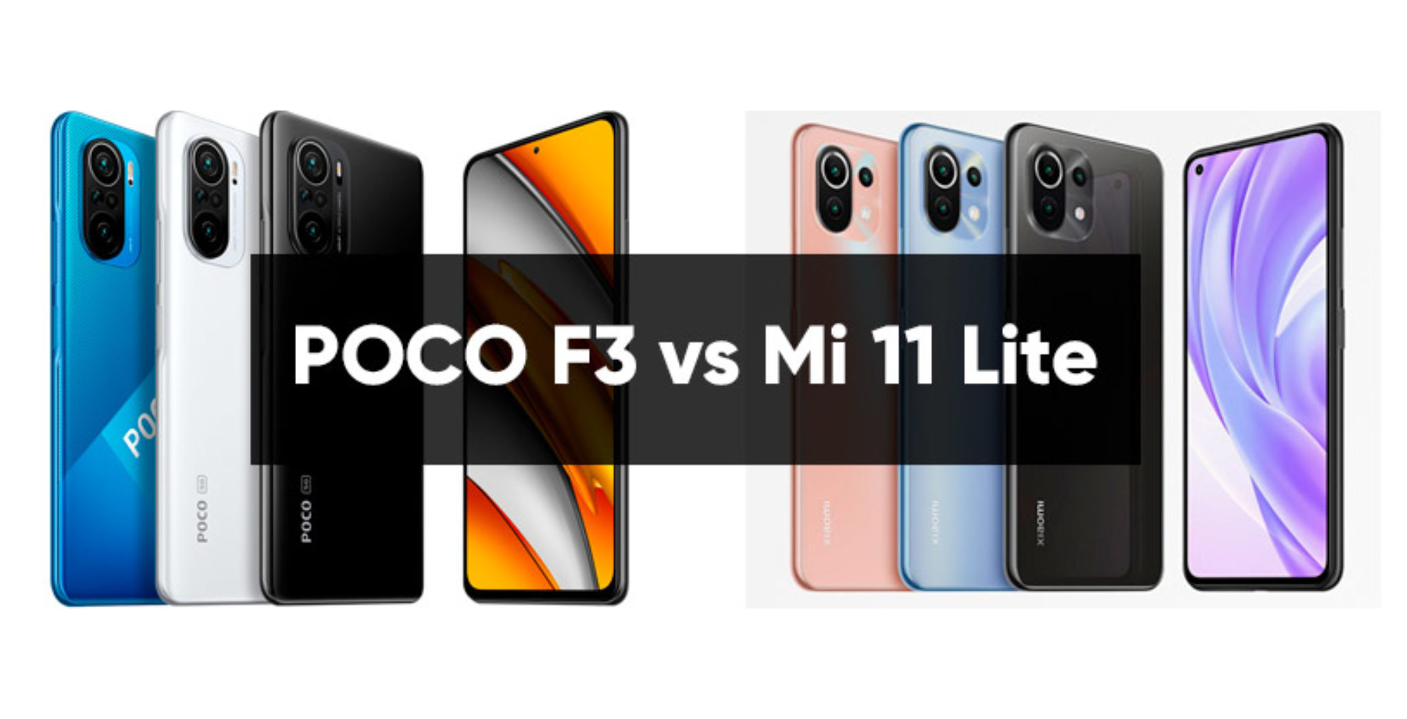 POCO F3 vs. Mi 11 Lite a guerra dos intermediários