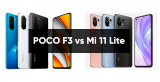 POCO F3 vs. Mi 11 Lite: a guerra dos intermediários premium da Xiaomi